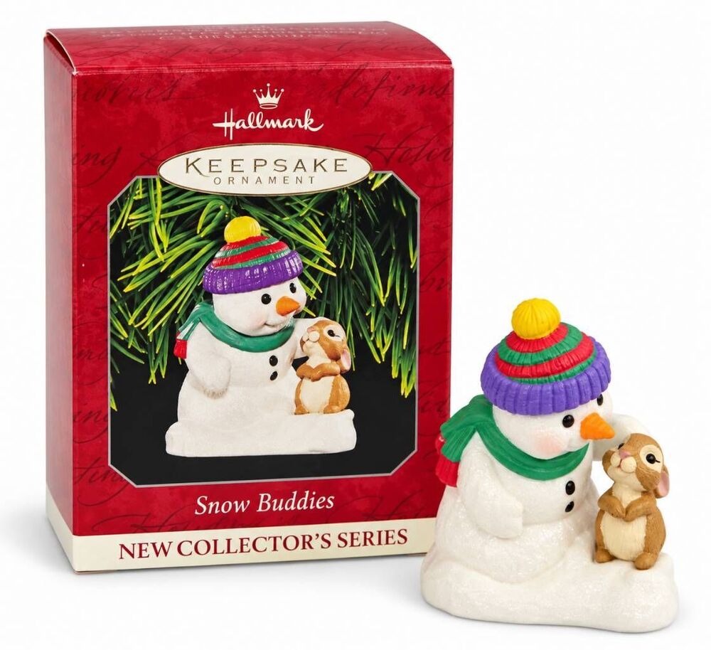 Hallmark Snow Buddies Bunny Keepsake Ornament 1998